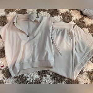 Thread&supply Recreation Cream Athleisure Set